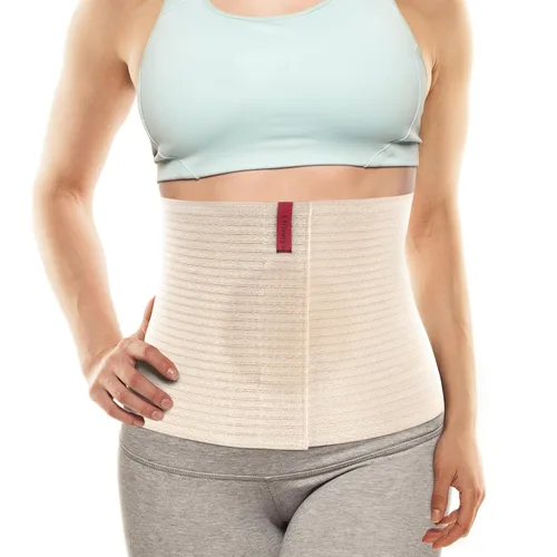 Vista 2 de ORTONYX Cinturón de hernia umbilical prémium para hombres y mujeres, carpeta abdominal de 10.25 pulgadas con almohadilla de soporte para hernia
