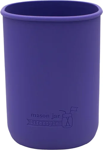 Vista 11 de Paquete de 2 fundas de silicona de medio galón gris carbón de 64 onzas para proteger tarros Mason Mason Jar Lifestyle