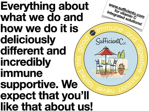 Vista 6 de Sufficient-C Mezcla de Bebida Immune-Ade de Vitamina C de Alta Dosis Sin OMG Sabor Limón Melocotón, Tamaño Conveniente de 125 Gramos con L-lisina