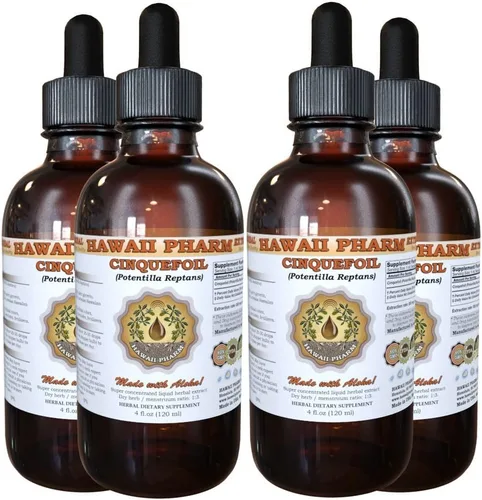 Vista 8 de HawaiiPharm - Extracto líquido de Cinquefoil, Cinquefoil (Potentilla Reptans), suplemento de tintura de hierbas secas en polvo, 2 onzas