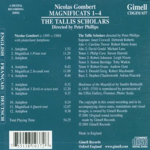 Vista 2 de Gombert Magnificats 1-4