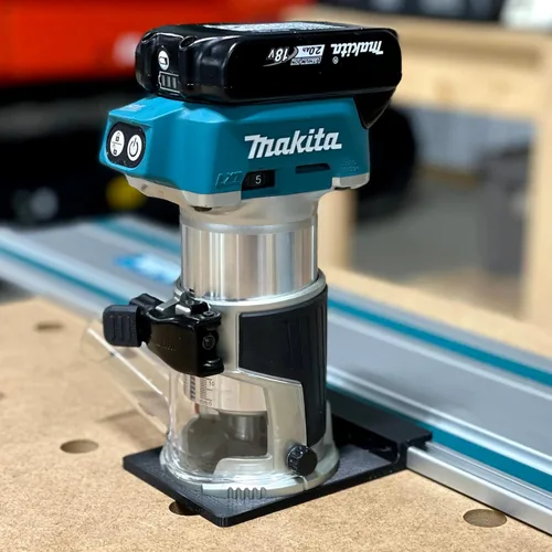 Vista 8 de Adaptador de riel de guía ToolCurve compatible con enrutador Makita - Fabricado en EE. UU