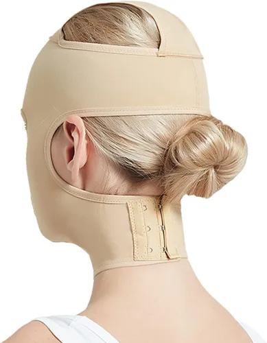 Vista 6 de Cinturón de dormir de cara completa, reutilizable, en forma de V, para adelgazar, correa para mascarilla, moldeador de masaje fino, cinturón facial