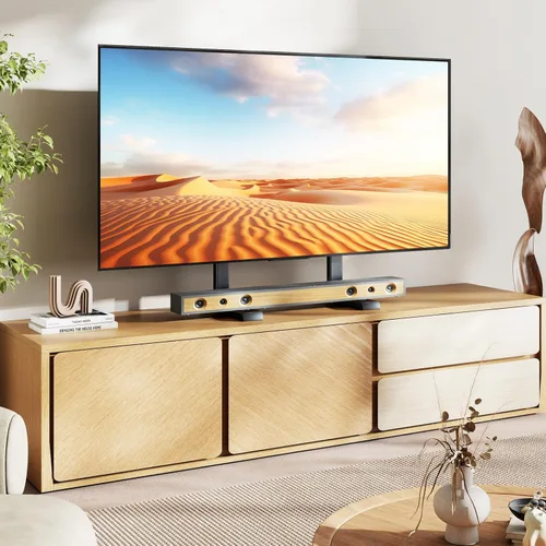 Vista 8 de 5Rcom Soporte universal para TV, patas grandes para televisores curvos planos de 37 a 86 pulgadas con gestión de cables, soporte de mesa para TV