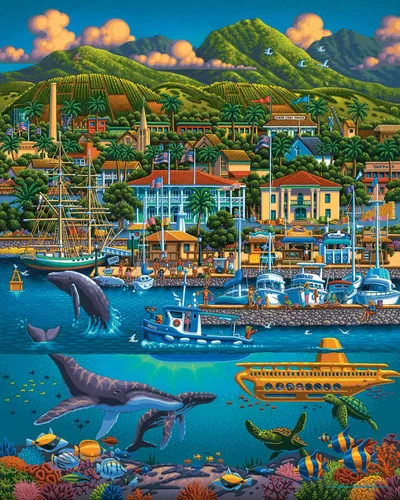 Vista 2 de Dowdle Jigsaw Puzzle - Maui - 500 piezas