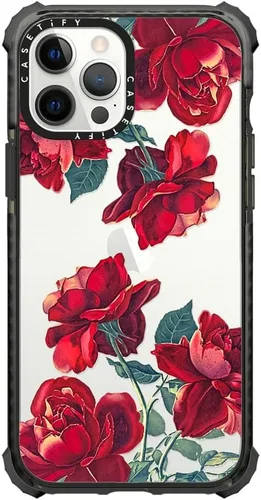 Vista 12 de CASETiFY Katie Benn - Funda Ultra Impact para iPhone 12 Pro Max, diseño de oso de bebé, color negro transparente