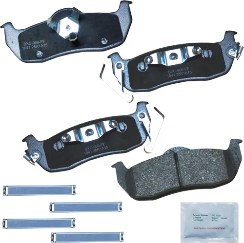 Vista 262 de Pastillas de freno traseras cerámicas Bendix Premium SBC1337 para Cadillac CTS 2014-2008, SRX 2016-2010, Chevrolet Camaro 2015-2010, Saab 9-4X 2011