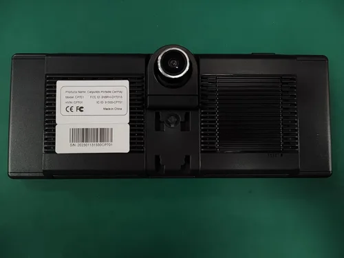 Vista 8 de Carpuride Carplay inalámbrico portátil 4K W903 y Android Auto con cámara de salpicadero, pantalla HD IPS de 9.3 pulgadas, cámara frontal 4K