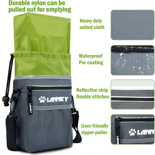 Vista 3 de Bolsa de golosinas para perros – 3 formas de usar la bolsa de golosinas para perros, bolsas de golosinas para perros para entrenamiento de mascotas