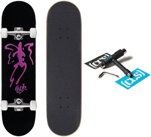 Vista 13 de [CCS] Patineta completa Madera de arce Grado profesional Totalmente montado con herramienta de patinaje y calcomanías Adultos, niños