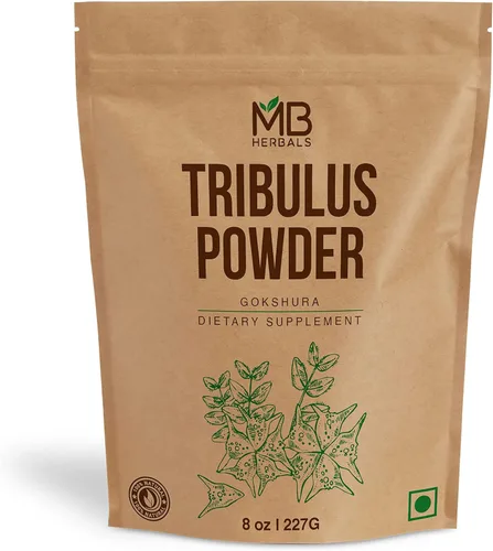 MB Herbals Tribulus Powder 8 oz / 0.5 lb | 75 porciones de polvo puro Tribulus terrestris | Sin gluten | Sin conservantes