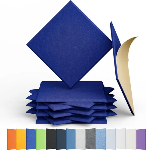 Vista 37 de Amantech - Paquete de 12 paneles acústicos autoadhesivos de espuma acústica a prueba de sonido, alta densidad, hexagonales, 12 x 10.23 x 0.4 Beige