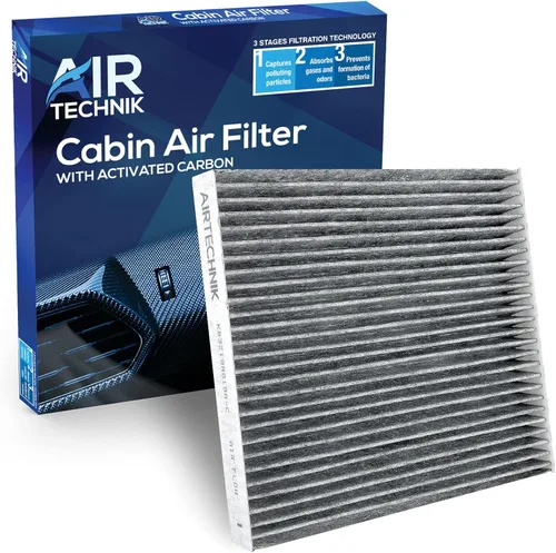 AirTechnik Filtro de aire de cabina KB3Z19N619A con carbón activado | Compatible con Ford Ranger 2019-2023 - KB3Z19N619A