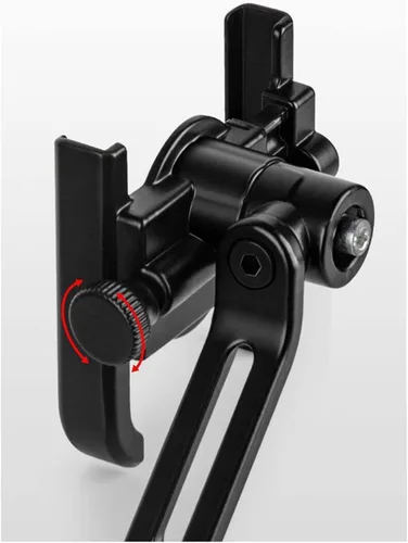 Vista 5 de TSTS Soporte para teléfono de motocicleta de aleación de aluminio ajustable de 360 grados para teléfono de motocicleta