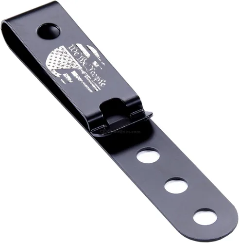 Vista 11 de HolsterSmith - Clip universal de metal para cinturón para hacer fundas, modelo 5, (3 agujeros), color negro táctico