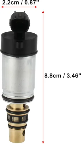Vista 3 de X AUTOHAUX Válvula solenoide auto del control del compresor de CA de la condición del aire del coche para el compresor de SANDEN PXC14 para Nissan