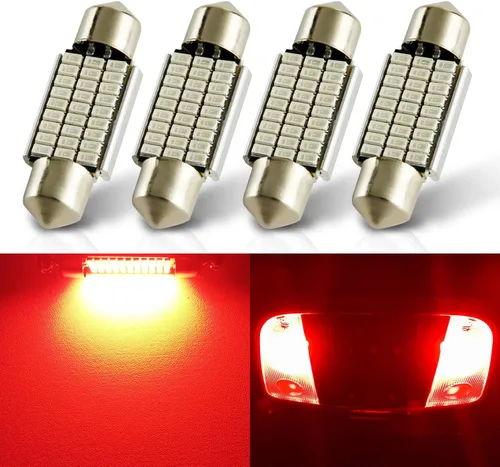 Vista 16 de AUTOGINE 4 unidades DE3022 DE3021 DE3175 3175 3022 bombillas LED Festoon 28mm 29mm 1.1" Ámbar Amarillo 3014 15-EX Chipsets para luces interiores