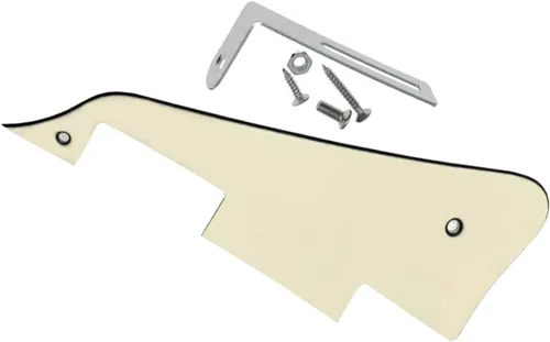 Vista 60 de KAISH Golpeador de guitarra Abalone Pearl LP con soporte negro para Epiphone Les Paul