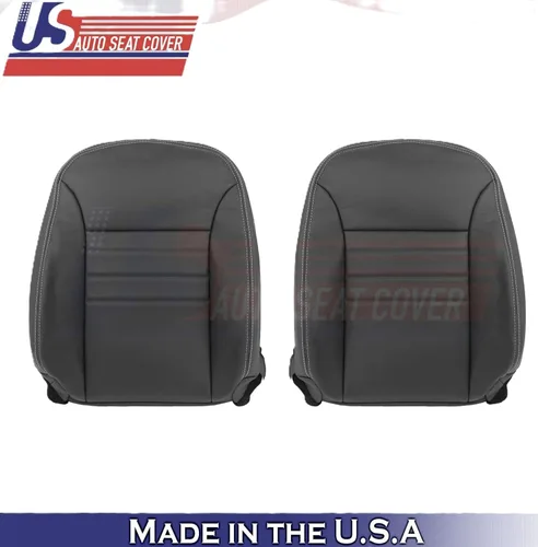 Vista 2 de U.S.AutoSeatCover 2013 2014 Compatible con Dodge Charger SXT Driver & Passenger Top Fundas de asiento de cuero negro