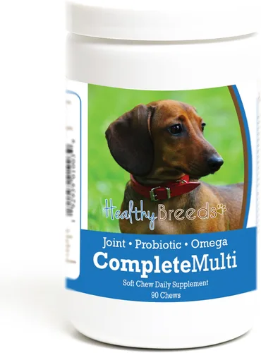 Vista 262 de Healthy Breeds Cavalier King Charles Spaniel - Multivitamínico todo en uno, completo con probióticos, glucosamina, condroitina y omegas, 60