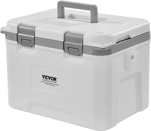 Vista 10 de VEVOR Portable Cooler,Hard Cooler with Ice Retention, Heavy-Duty Handles and Strap, Lightweight Rigid Material Insulated Portable Cooler, Suitable