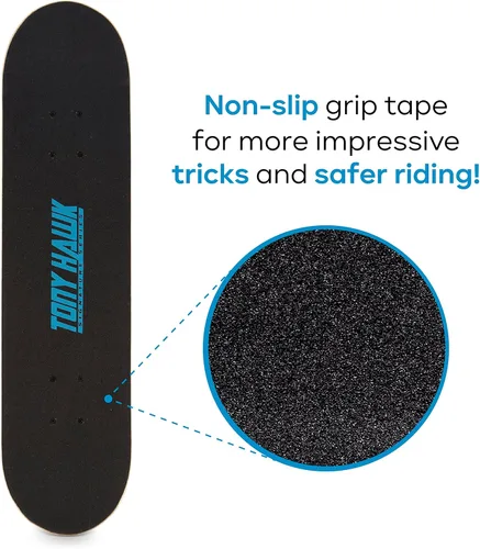 Vista 3 de Tony Hawk 31" Skateboard - Signature Series 1 Skateboard with Pro Trucks, Full Grip Tape, 9-Ply Maple Deck, Ideal for All Experience Levels