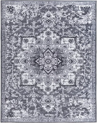 Vista 218 de Rugs.com Francesca Collection - Alfombra lavable de tejido plano, 2 x 3 pies, color blanco sal marina, perfecta para entradas, cocinas, rincones