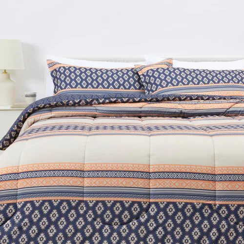 Vista 12 de Yaxa Basics Edredón reversible Twin/Twin XL de microfibra ligera para todas las estaciones, manta, borgoña/gris