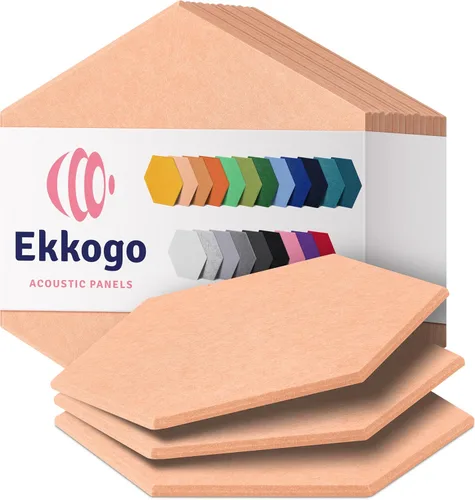 Vista 89 de Paneles acústicos, paquete de 12 paneles de pared insonorizados de 12 x 10.4 x 0.4 pulgadas, paneles de amortiguación de sonido de alta densidad