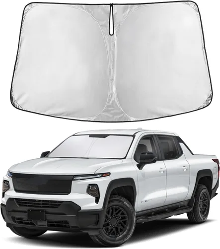 Vista 340 de EcoNour - Parasol plegable para parabrisas de Toyota Tacoma 2016-2025 2026, accesorios para camioneta de 2 puertas y 4 puertas, protector de visera