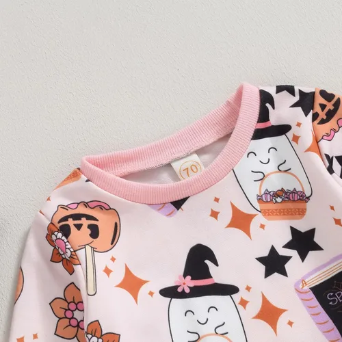 Vista 4 de YINGISFITM Conjunto de sudadera de manga larga para bebé niño y niña, ropa de invierno para niños pequeños