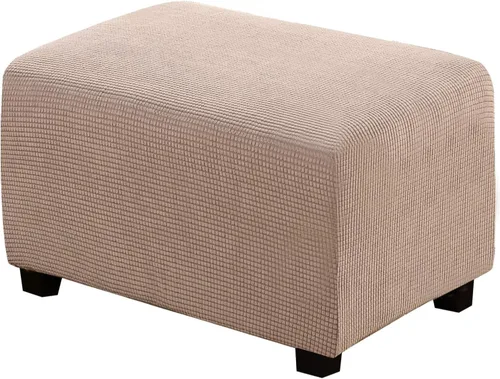 Vista 97 de H.VERSAILTEX Funda Deslizable para Otomana Rectangular Ajuste de Longitud 29"-34" Reposapiés Fundas Deslizables para Sofá Funda para Taburete