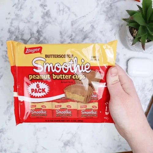 Vista 6 de Surtido de dulces Boyer a granel, mantequilla de maní, chocolate con leche y tazas de mantequilla, dulces envueltos individualmente, aperitivos