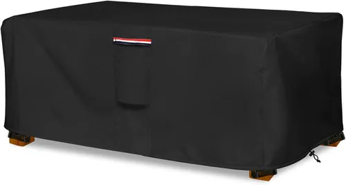 Vista 15 de okcool Funda para mesa de centro para exteriores, impermeable, rectangular, para mesa auxiliar pequeña, 48 x 28 x 16 pulgadas, fundas rectangulares