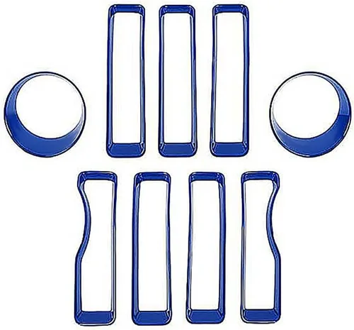 Inserto de parrilla y cubierta de luz de giro para faros delanteros compatible con Jeep Wrangler JL JLU Sport/Sport S 2018-2023 solamente, no para