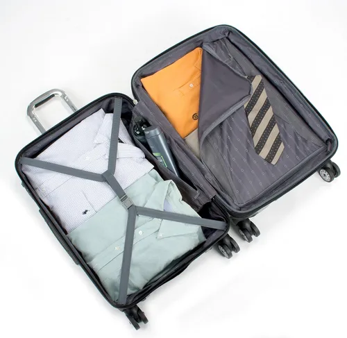 Vista 13 de Delsey Paris - Helium Aero - Maletas con laterales rígidos expandibles con ruedas giratorias, Titanio