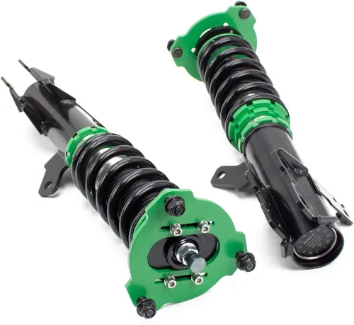 Vista 3 de Rev9 R9-HS2-047 Hyper-Street II Kit de descenso de suspensión de coilover, amortiguador monotubo con ajuste de rebote de 32 clics, longitud completa