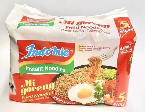 Vista 8 de Fideos fritos Indomie Mi Goreng instantáneos con certificado Halal, sabor picante y especiado/Pedas 2.82 onzas (pack de 30)