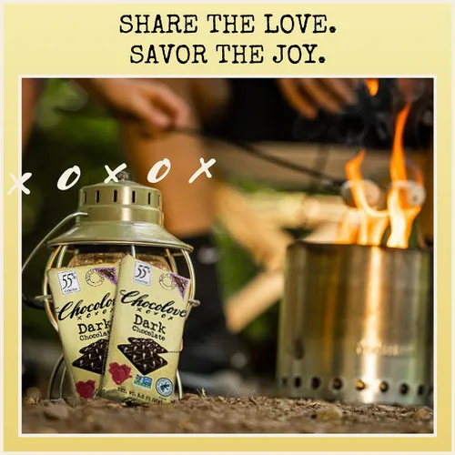 Vista 5 de Chocolove Barras de chocolate negro 55% cacao Elaboradas con chocolate suave semidulce premium Sin OMG, certificado Rainforest Alliance, barra