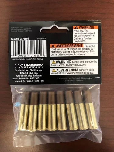 Vista 6 de Smith & Wesson M&P R8 - Pistola BB de 0.236 pulgadas (0.236 in), cápsulas, revólver BB, paquete de 8