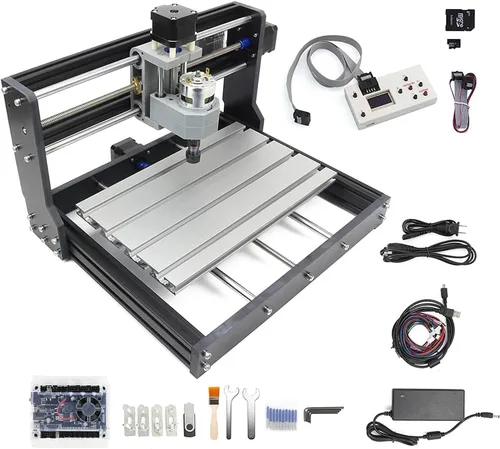 CNCTOPBAOS Versión actualizada de la fresadora CNC 3018-PRO, kit de fresadora CNC de 3 ejes DIY con control remoto GRBL, controlador sin conexión a