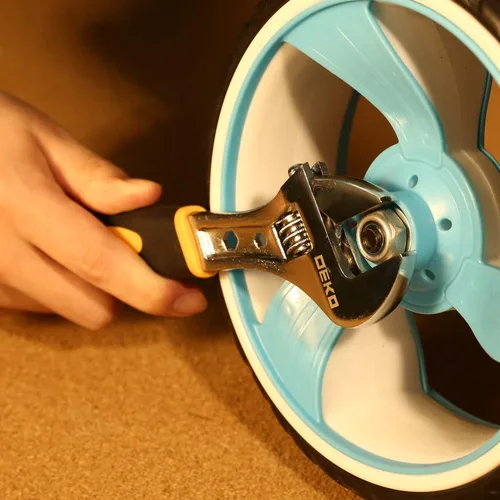 Vista 7 de DEKOPRO Kit de herramientas de reparación del hogar de 198 piezas, caja de herramientas de plástico con juego de herramientas manuales para el hogar