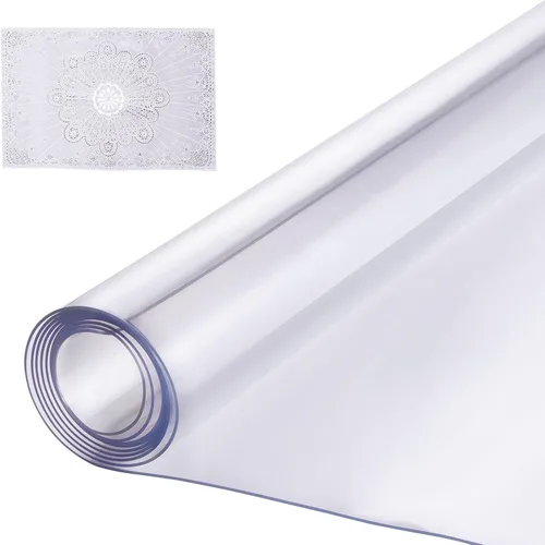 Vista 14 de VEVOR - Mantel cuadrado transparente de PVC, 12" x 12", 1.5mm de grosor, impermeable, resistente a manchas, duradero, para escritorio, mesa de café