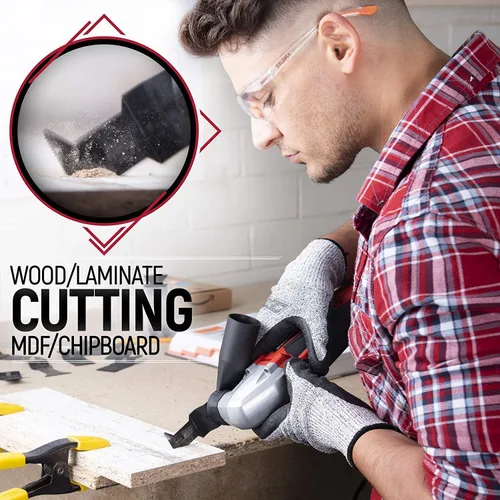 Vista 3 de SupKing 24 hojas de sierra oscilantes, kits de cuchillas multiherramientas profesionales de titanio para metal y madera, cuchillas multiherramienta