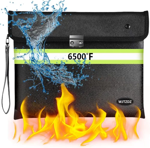 Vista 10 de Funda rígida resistente al fuego de 6500 °F, bolsa organizadora electrónica impermeable, funda de transporte EVA a prueba de golpes para teléfonos