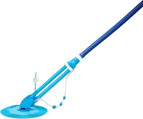 Vista 2 de Outvita Aspiradora automática de piscina con 10 mangueras, potente ajuste Sunction para piscinas sobre el suelo y en el suelo, paredes de suelos