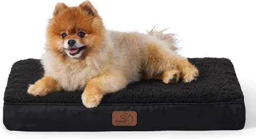 Vista 16 de Bedsure Camas para Perros de Tamaño Grande – Cómodas Camas Planas para Mascotas con Funda Extraíble Lavable, Colchoneta de Espuma Ortopédica tipo