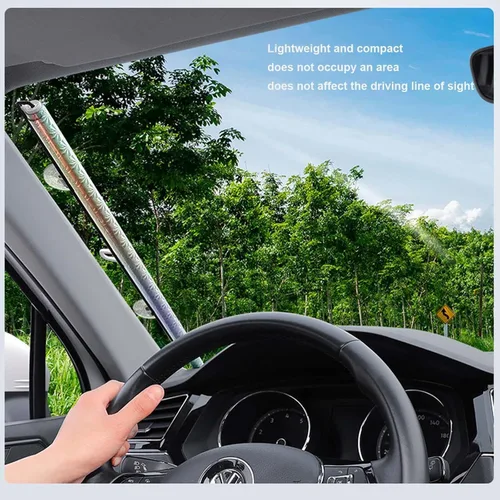 Vista 4 de Cortina opaca para ventana de techo, cortinas universales con ventosa sin perforaciones, persianas enrollables retráctiles de protección solar