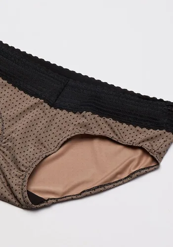 Vista 3 de Warner's Paquete múltiple de bragas hipster de algodón con encaje elástico para mujer