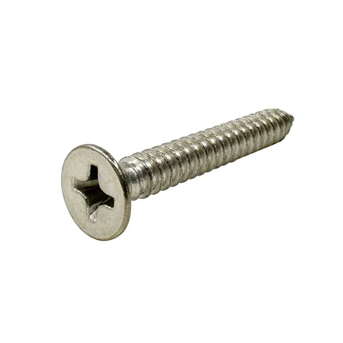 Vista 20 de Tornillos de madera M4x10mm, tornillo Phillips de cabeza plana de acero inoxidable, tornillo autorroscante de cabeza avellanada Phillips